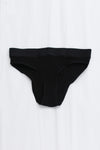 BASERANGE Stretch Flared Briefs UNEL Collection Ribbed Cotton Portugal BAS-UNEL-RB-000-HEI Black